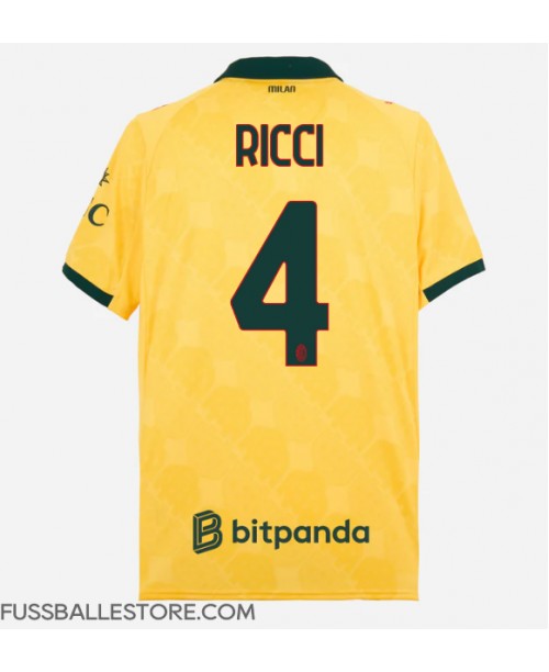 Günstige AC Milan Samuele Ricci #4 3rd trikot 2025-26 Kurzarm Günstige AC Milan Samuele Ricci #4 3rd trikot 2025-26 Kurzarm